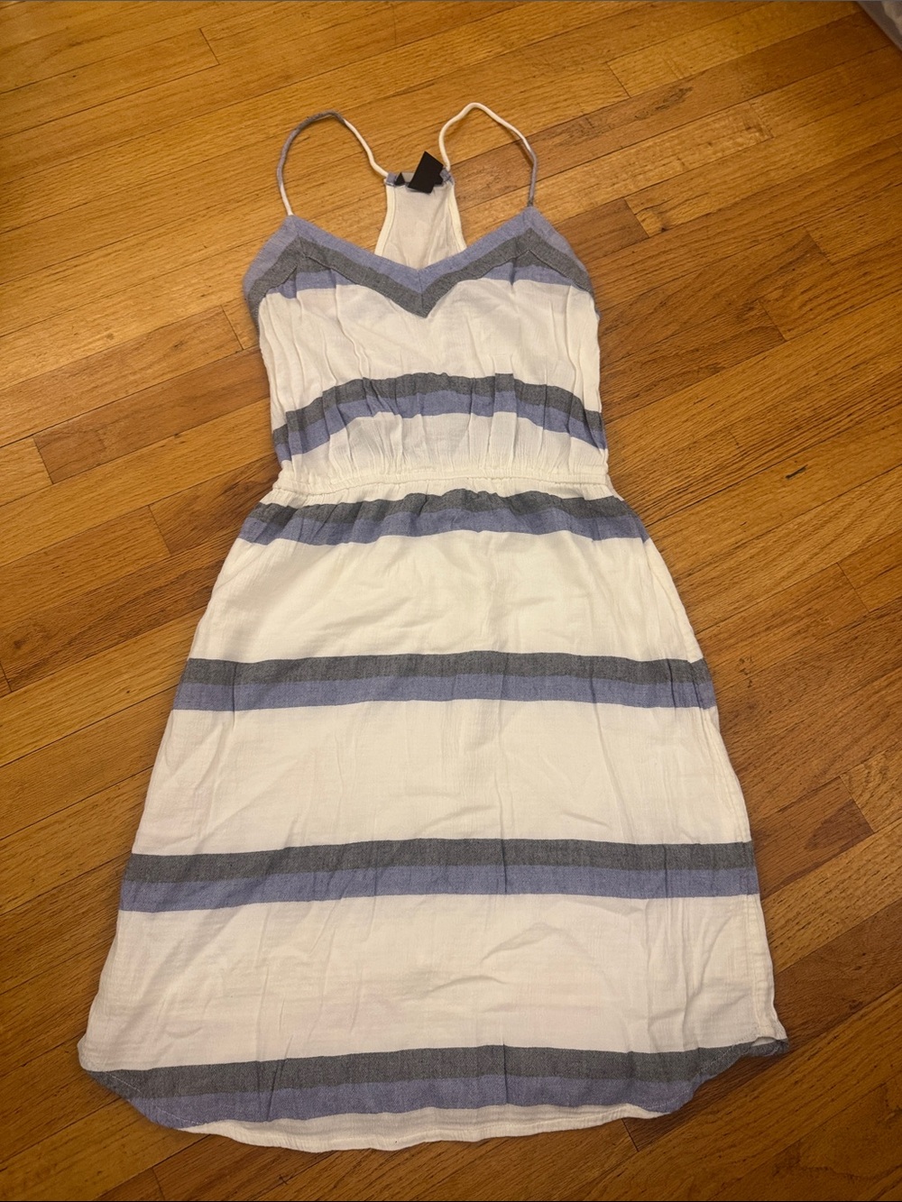 H&M linen stripe dress Size 6